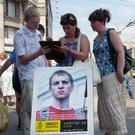 В Житомире собирали подписи за освобождение политзаключенных Беларуси