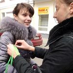 Житомир: В Житомире проходит акция «Повяжи зеленую ленту». ФОТО