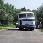 В Житомирской области у автобуса во время движения отвалилось переднее колесо. ФОТО