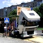 Надзвичайні події: В Житомире на ходу загорелась «фура» с прицепом