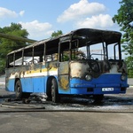 В Житомирской области взорвался автобус ЛАЗ