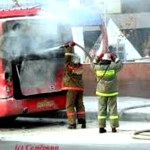 На трассе под Житомиром загорелся пассажирский автобус Neoplan