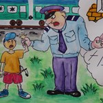 Люди і Суспільство: В Житомирской области провели конкурс рисунков - «Мій дільничний інспектор». ФОТО
