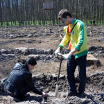 Житомирские журналисты приняли участие в рождении нового букового леса. ФОТО