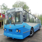 Коллектив Житомирского ТТУ выпустил на линию 3-й капитально отремонтированный троллейбус. ФОТО