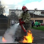 В Житомире среди школьников проходят соревнования по пожарно-прикладному спорту. ФОТО