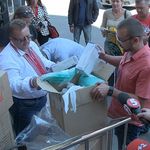 Війна в Україні: Благотворители из Прибалтики передали 5 тонн помощи житомирским военным. ФОТО