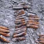 Надзвичайні події: Под селом на Житомирщине пиротехники обнаружили и уничтожили 130 артснарядов. ФОТО