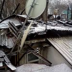 Ночью в Житомире загорелся дом, в котором проживают 5 семей. ФОТО