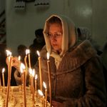 В Свято-Михайловском соборе Житомира прихожане молились за Украину. ФОТО