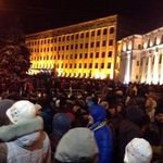Евромайдан: год назад в Житомире штурмом захватили ОГА и подожгли здание УМВД. ВИДЕО
