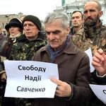 Житомиряне на площади Королева требовали освободить Надежду Савченко. ФОТО