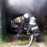 Во время тушения пожара в Житомире взорвалась канистра с бензином