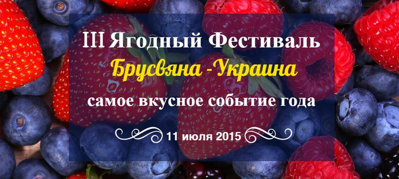 Люди і Суспільство: 11 июля на Житомирщине пройдет ягодный фестиваль «Брусвяна - Украина»
