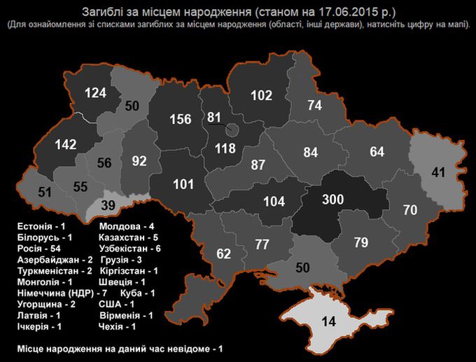 Війна в Україні: В конфликте на востоке Украины Житомирская область потеряла 156 бойцов