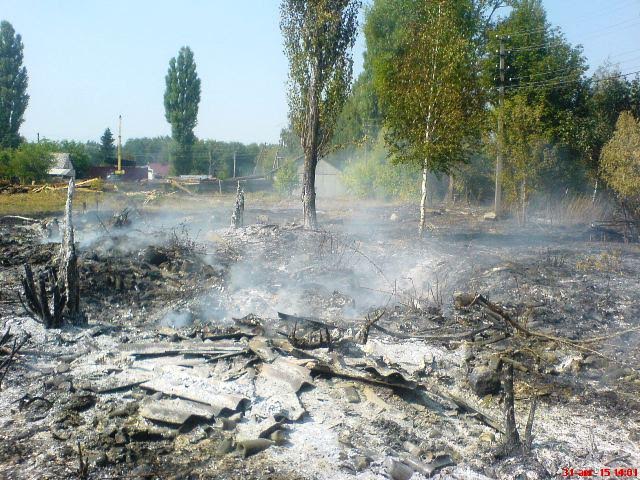 Надзвичайні події: В Житомирской области чуть не сгорел пенсионер, сжигая мусор на улице