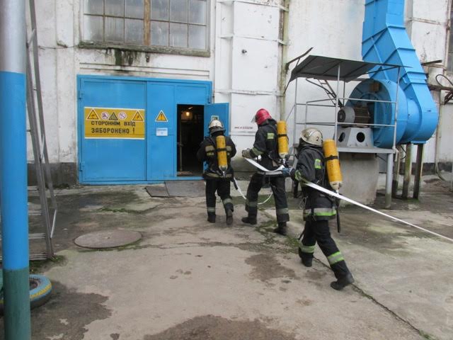 Надзвичайні події: «Взрыв» в котельной ликвидировали спасатели во время учений в Житомире. ФОТО