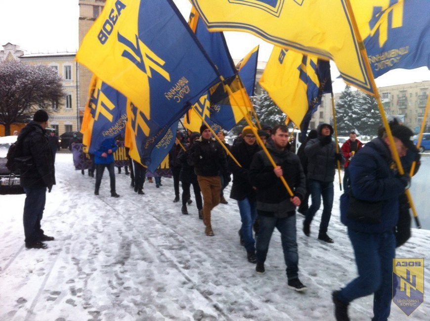 Люди і Суспільство: «Азов» посвятил марш в Житомире началу развития Украинской Нации. ФОТО