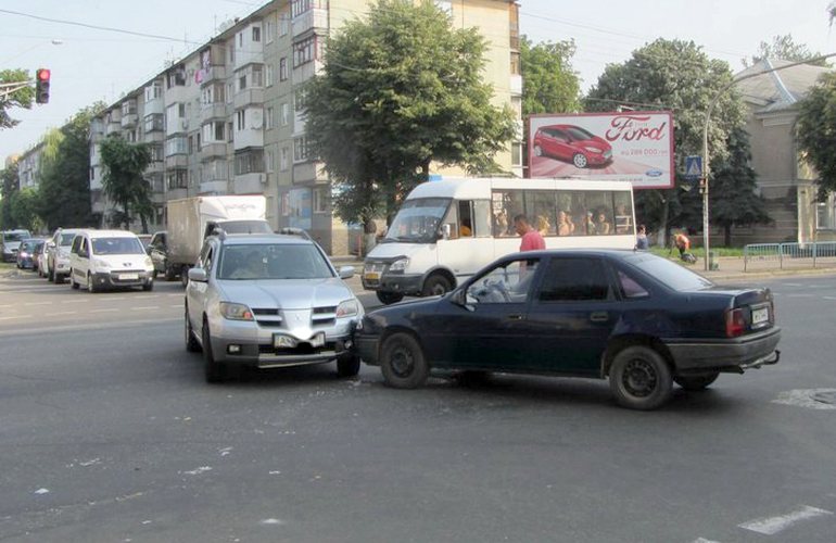 В Житомире из-за ДТП на улице Киевской образовался затор. ФОТО