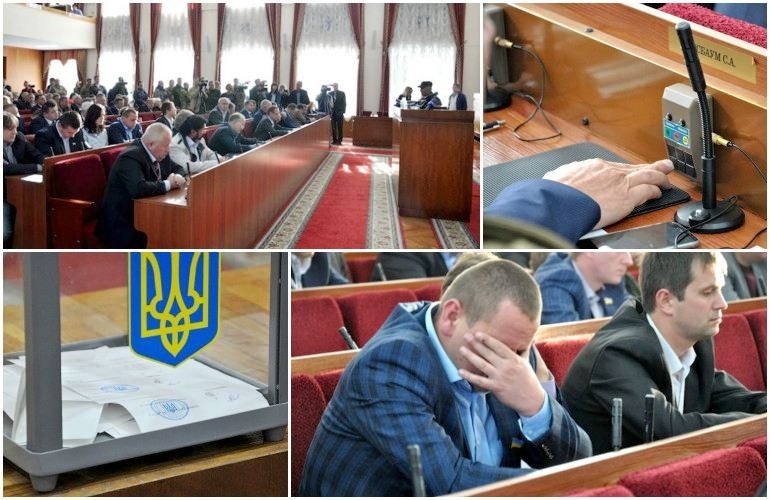 Как Житомирский облсовет голосовал за отставку старого и избрание нового председателя. ФОТОРЕПОРТАЖ