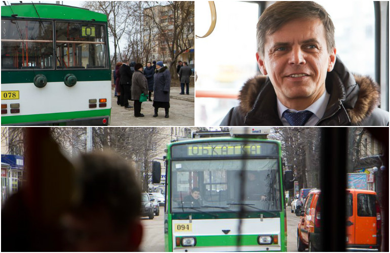 Мэр вместе с депутатами прокатались в троллейбусе на Маликова. Для житомирян маршрут откроют 15 января. ФОТО. ВИДЕО