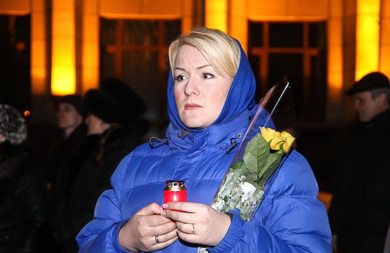 В Житомире почтили память Героев погибших на Майдане. ФОТОРЕПОРТАЖ