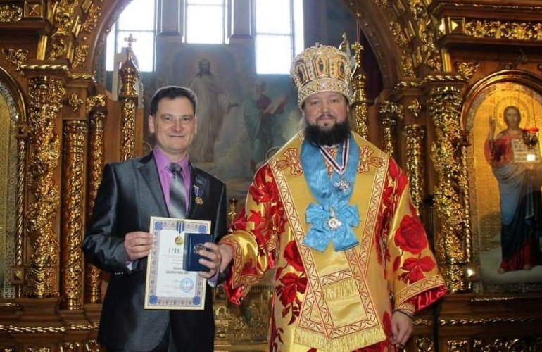 По случаю дня рождения архиепископа Никодима, в Житомире журналистов наградили медалью. ФОТО