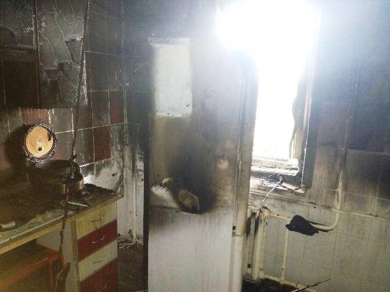 Пожар в 9-этажке: из горящей квартиры в Житомире спасли пенсионерку. ФОТО