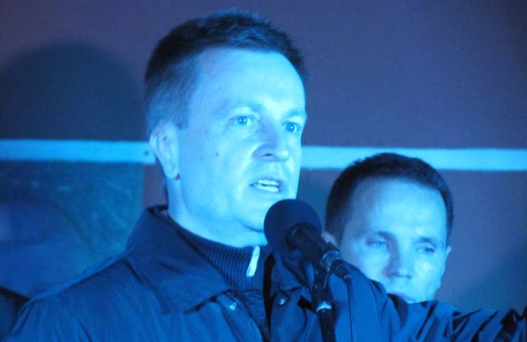 Наливайченко та Саакашвілі у Житомирі закликали народ 17 жовтня зібратись у Києві, щоб нагадати Президенту про його обіцянки. ФОТО