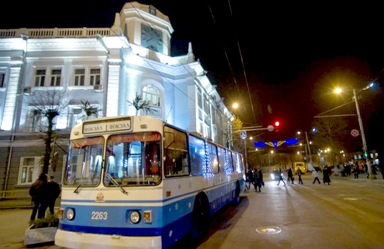 В Житомире в новогоднюю ночь будут ходить троллейбусы: график движения