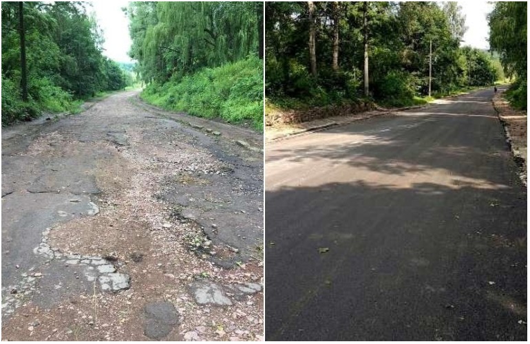 В Житомирской области между селами отремонтировали «убитую» дорогу. ФОТО