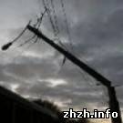 Надзвичайні події: В Житомирской области из-за сильного ветра обесточено 60 населенных пунктов