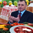 Житомирский губернатор Сергей Рыжук опередил Януковича с борщом. ФОТО