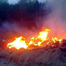 Місто і життя: В Житомире горят городские кладбища. Коммунальщики массово сжигают мусор. ВИДЕО