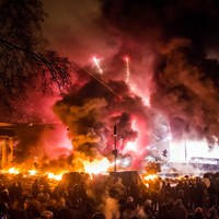  Уличные бои в Киеве. ФОТО 