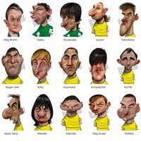  Как казаки в футбол играли. Карикатуры на всех игроков <b>Евро</b>-<b>2012</b> 