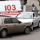 Происшествия: ДТП. На перекрестке в Житомире не разминулись две иномарки. ФОТО