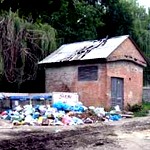 Город: Из центра Житомира вторую неделю не вывозят мусор. ФОТО