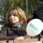 Молодежное крыло партии «Фронт Змін» провело в Житомире флешмоб-акцию. ФОТО