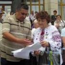  Жители Житомира вновь вышли на <b>митинг</b> против языкового законопроекта. ФОТО 