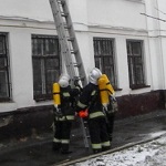 Общество: В Житомирской больнице № 1 спасатели тушили пожар и эвакуировали больных понарошку. ФОТО