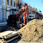 Город: Пешеходную улицу в Житомире перекопали из-за порыва трубы с горячей водой. ФОТО