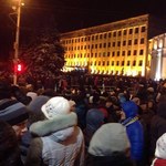 Город: В центре Житомира митингующие перекрывают движение. ОБНОВЛЕНО