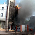 Надзвичайні події: На майские праздники в Бердичеве сгорел автовокзал. ВИДЕО