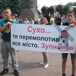 Политика: Возле Житомирской ОГА прошел митинг против Зубко и Сухомлина. ФОТО
