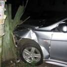 В Житомире пьяная компания на Mitsubishi протаранила припаркованный автомобиль. ФОТО