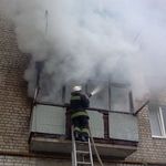 Происшествия: В Житомире горел балкон 9-ти этажного дома. ФОТО