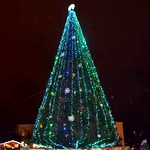 Главную новогоднюю ёлку области торжественно открыли в Житомире. ФОТО