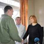 Ольга Богомолец приехала в Житомир и проведала раненых бойцов АТО. ФОТО