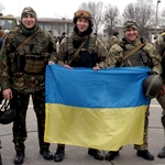 Война в Украине: Бойцы 95 бригады вернулись из зоны АТО в Житомир. ФОТО